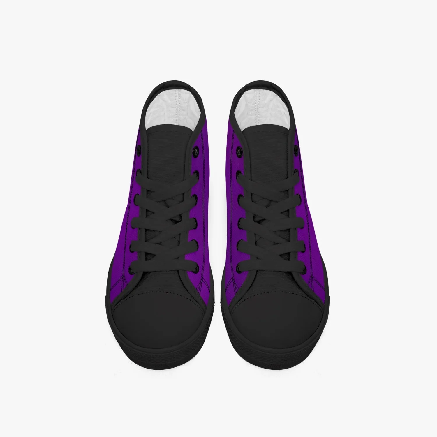 412. Kid’s High-Top Canvas Shoes-Black