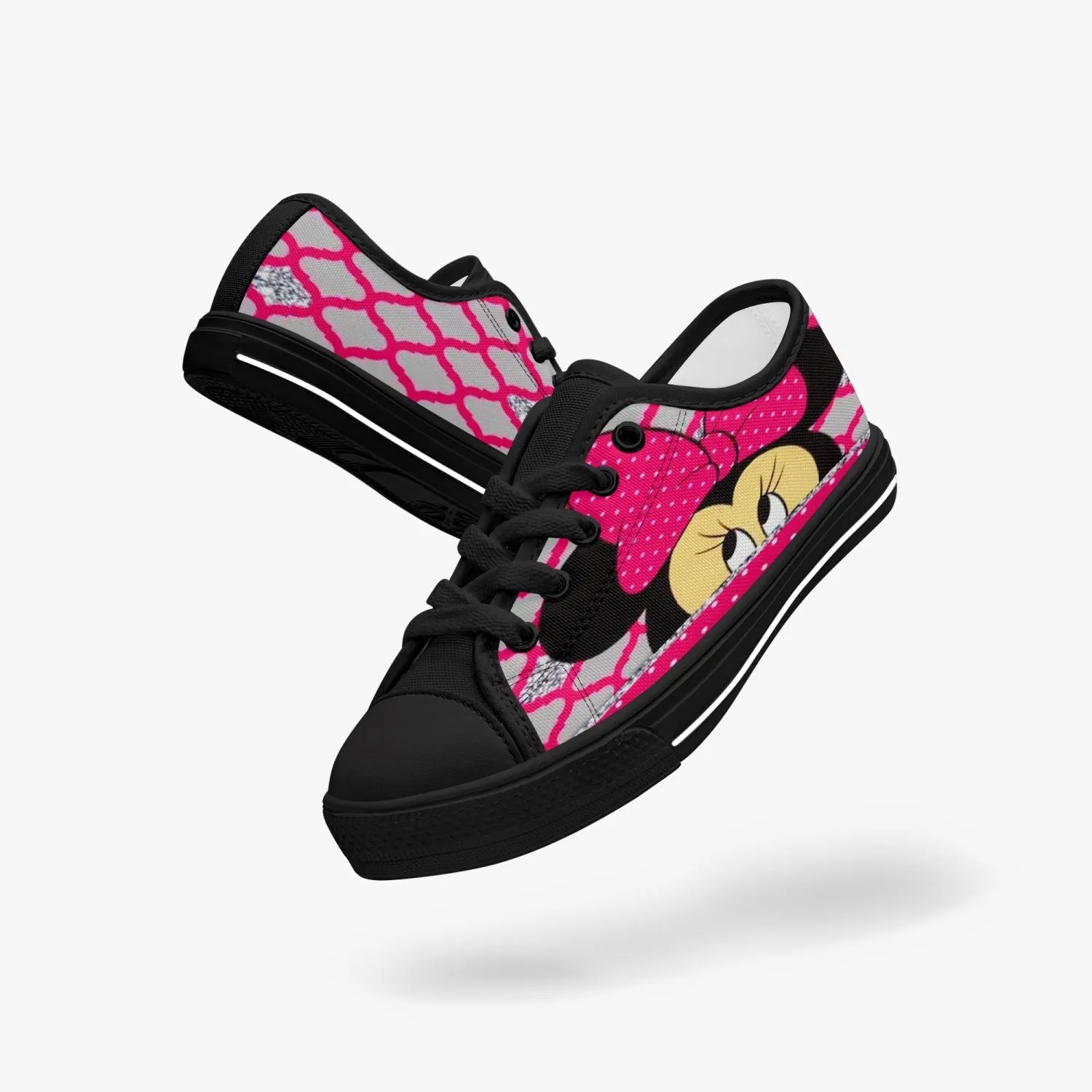 421.Kid’s Low-Top Canvas Shoes-Black