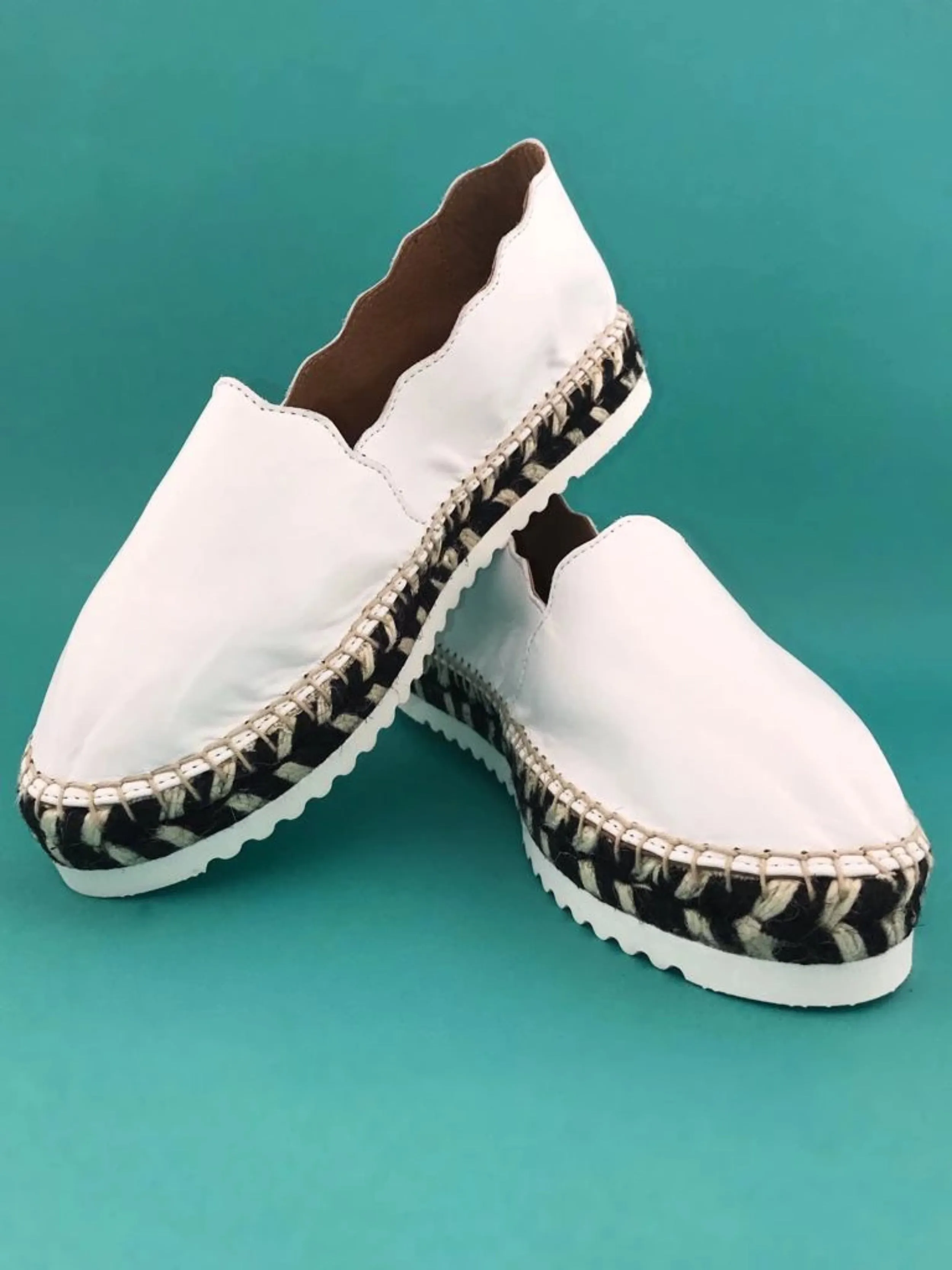 Agata White Nappa leather Espadrilles