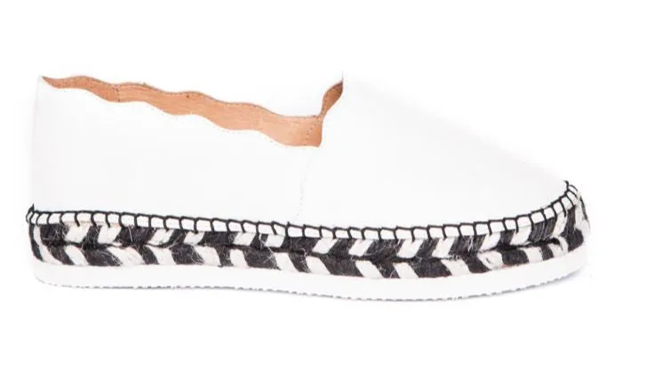 Agata White Nappa leather Espadrilles