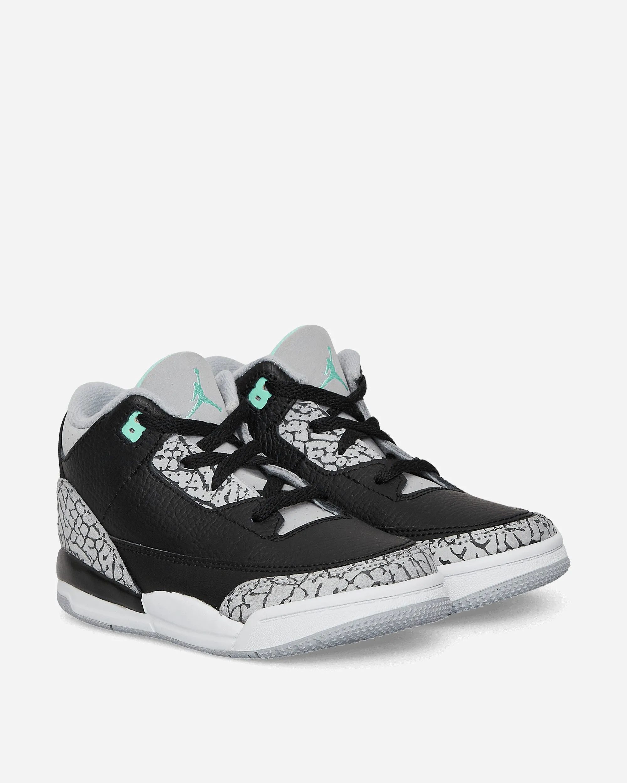 Air Jordan 3 Retro (TD) Sneakers Black / Green Glow