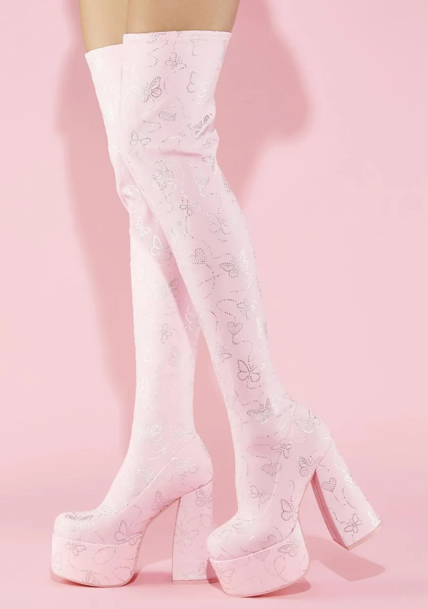 America's Sweetheart Thigh High Boots