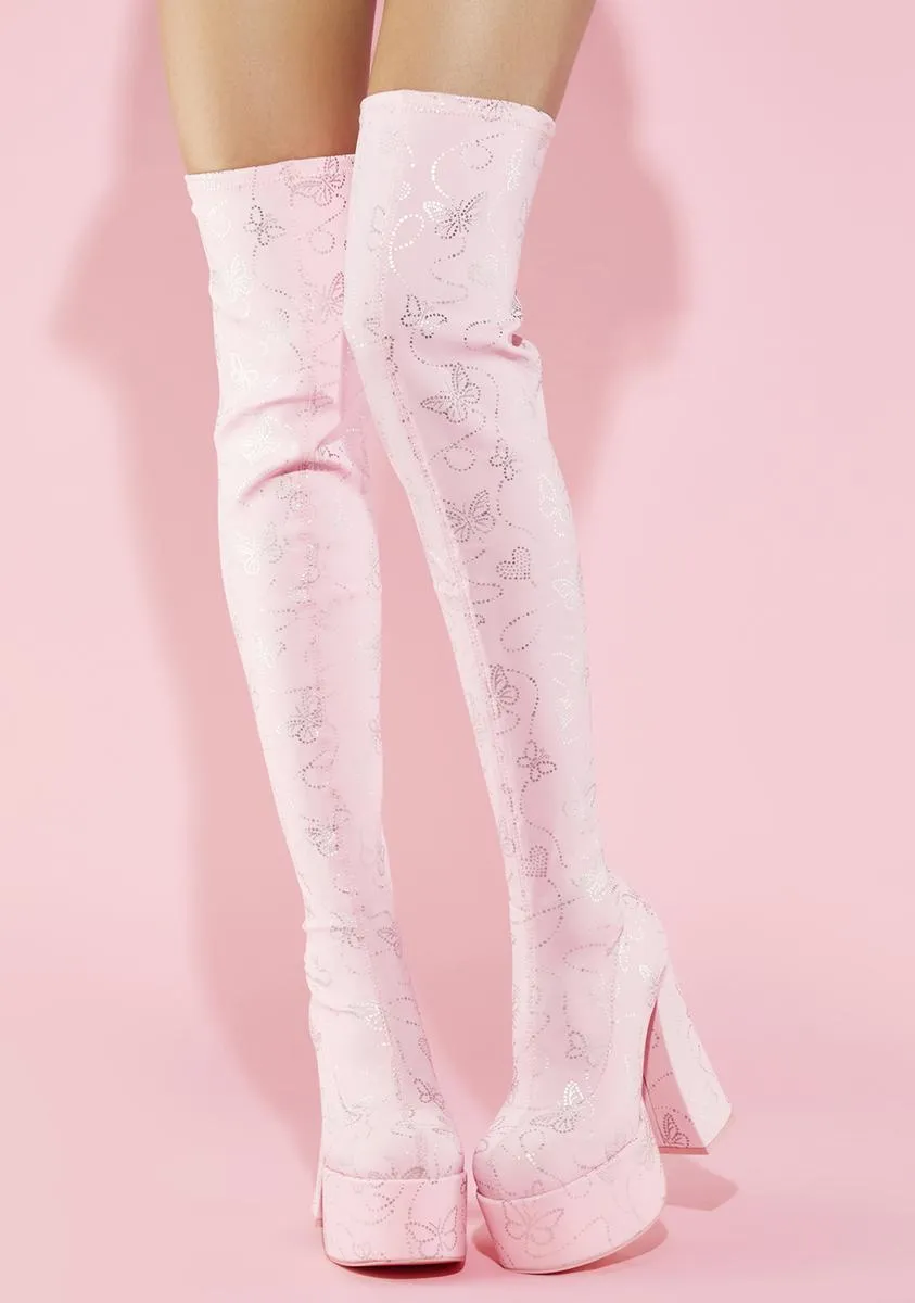 America's Sweetheart Thigh High Boots
