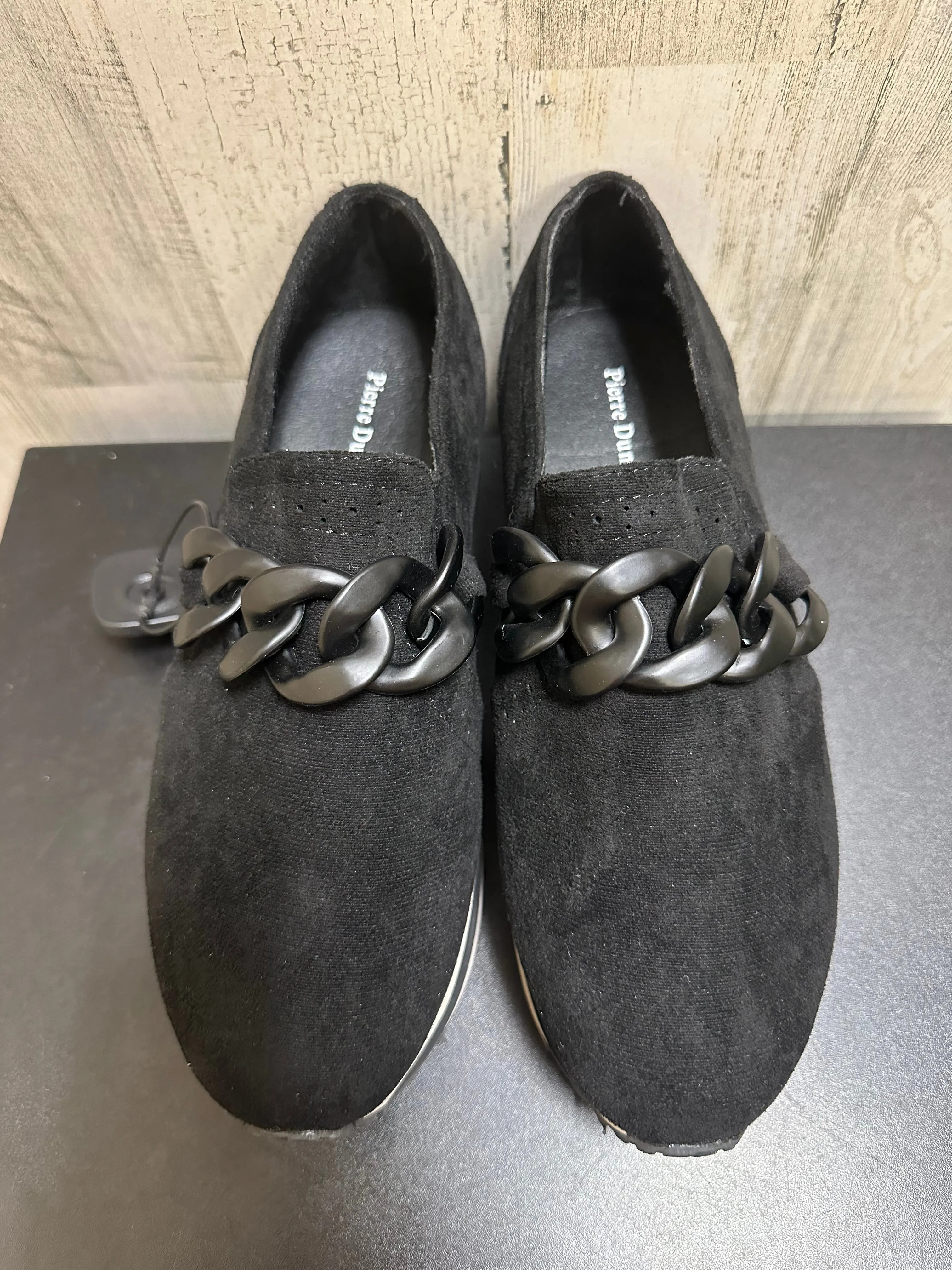 Black Shoes Heels Platform Pierre Dumas, Size 7.5