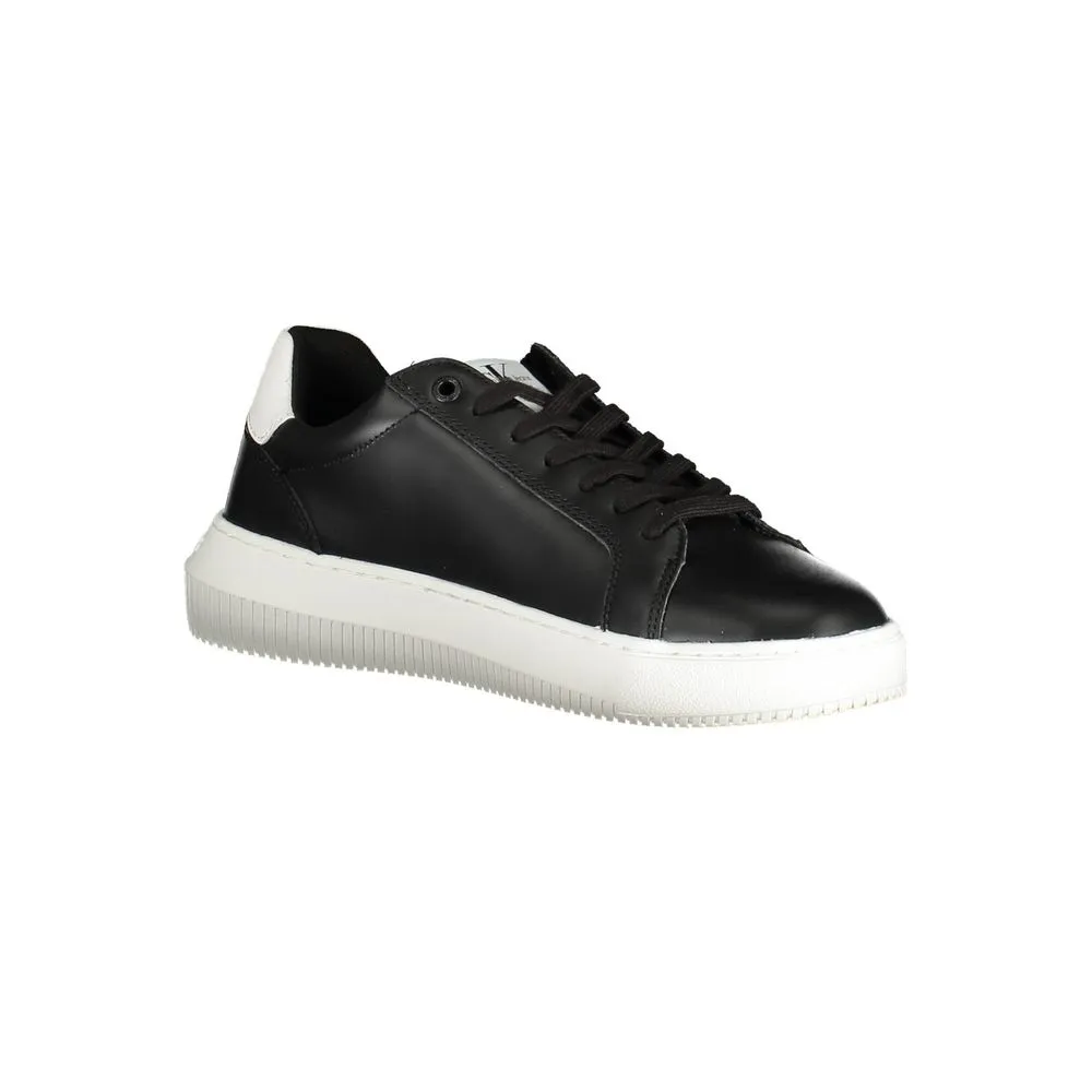 Calvin Klein Eco-Conscious Black Sneakers with Logo Accent