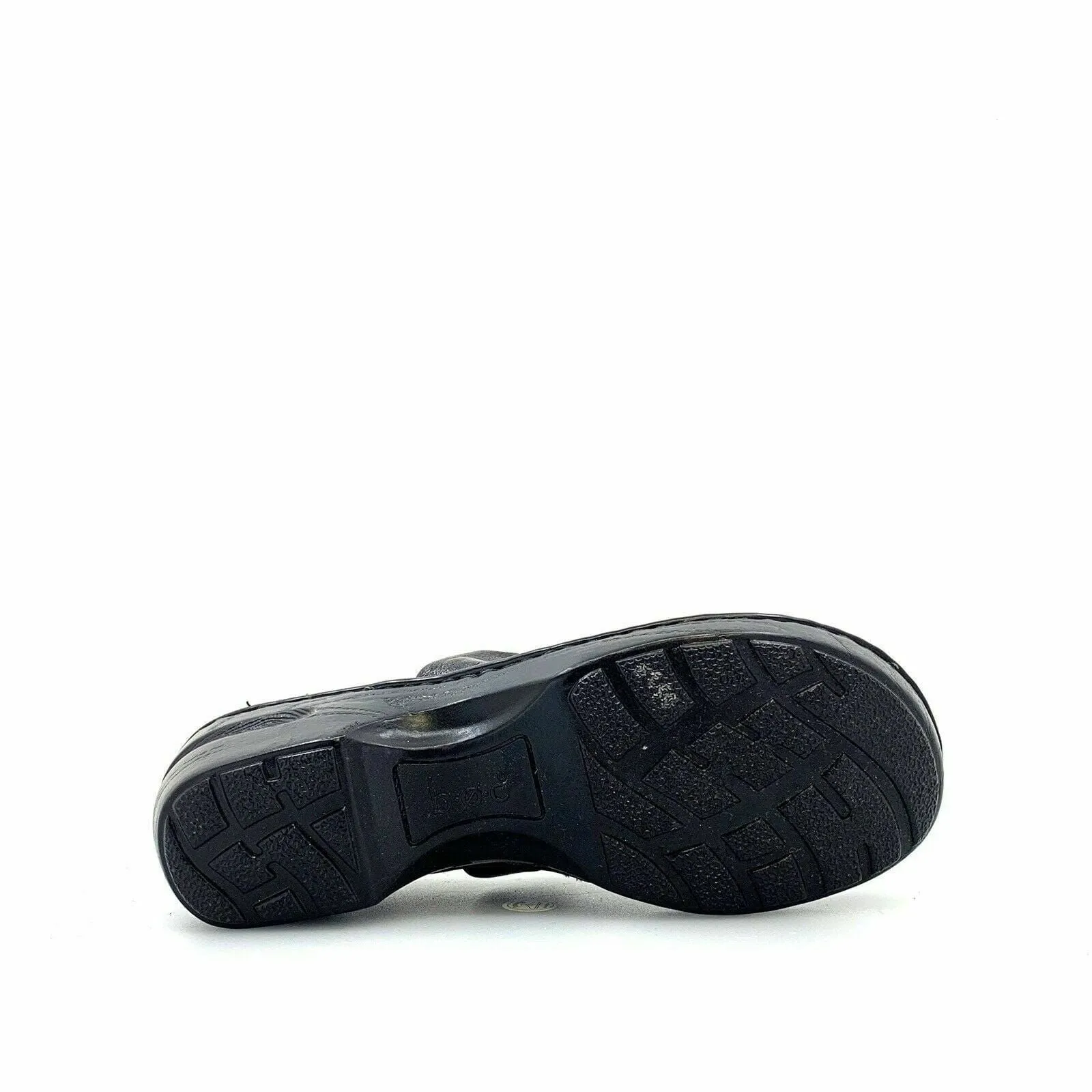 Comfortable Boc Born Concept Womens Size 9 Drak Gray Leather Clogs Shoes