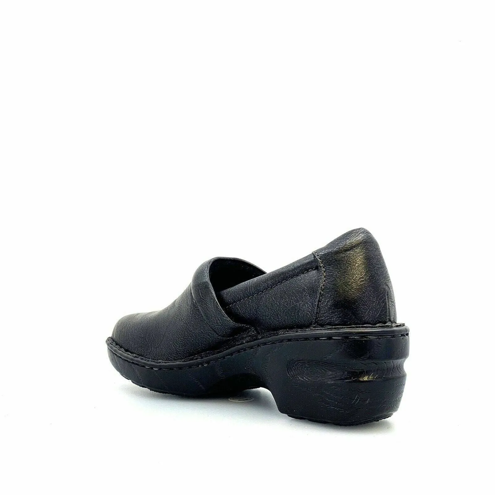 Comfortable Boc Born Concept Womens Size 9 Drak Gray Leather Clogs Shoes