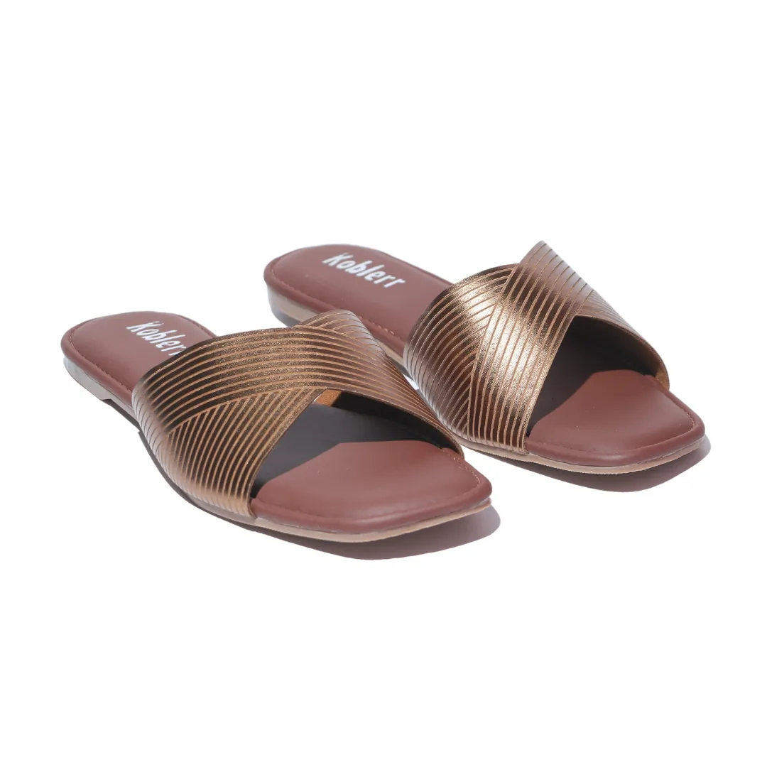Gold Casual Flats