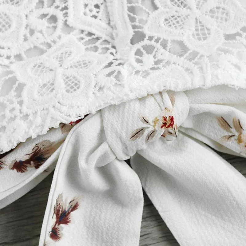 LACE & FLORAL SHORTS SET