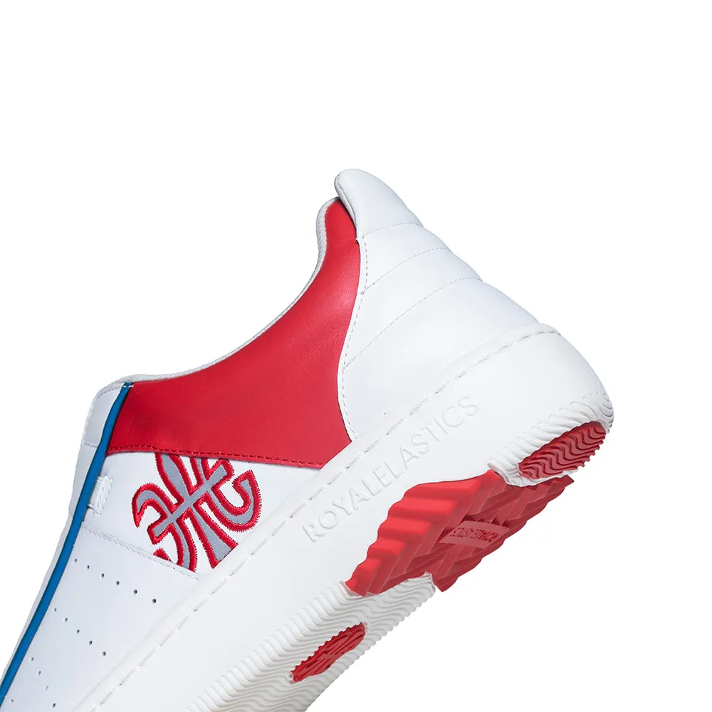 Men's Icon Archer Red White Leather Sneakers 06301-001