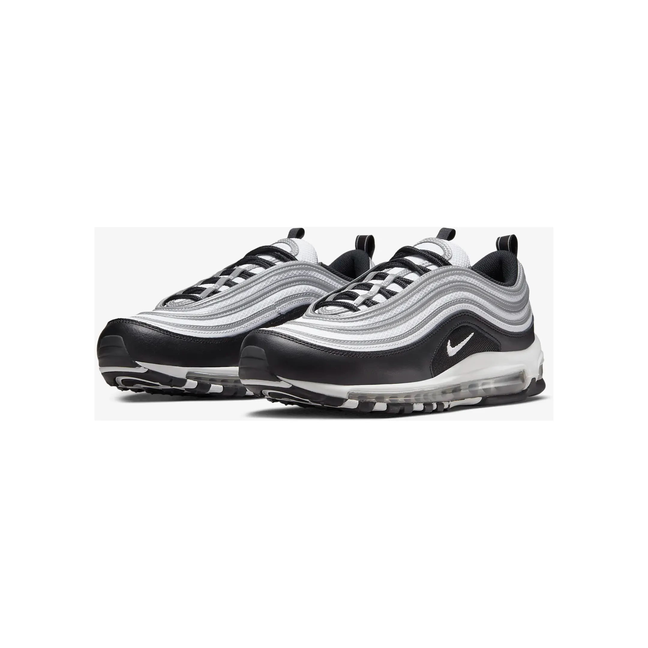 Nike Men's Air Max 97 Shoes - Black / Reflect Silver / Metallic Silver / White