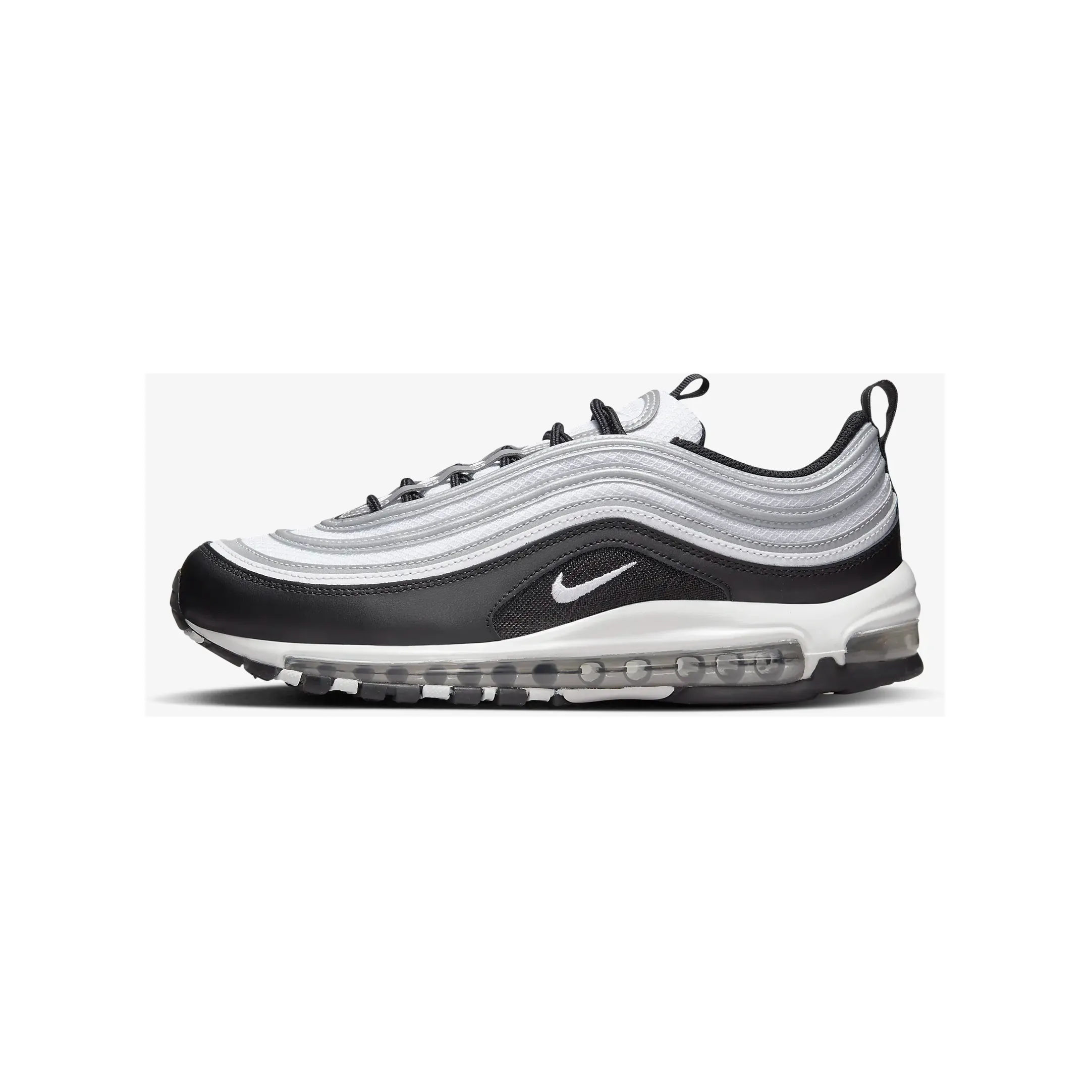 Nike Men's Air Max 97 Shoes - Black / Reflect Silver / Metallic Silver / White