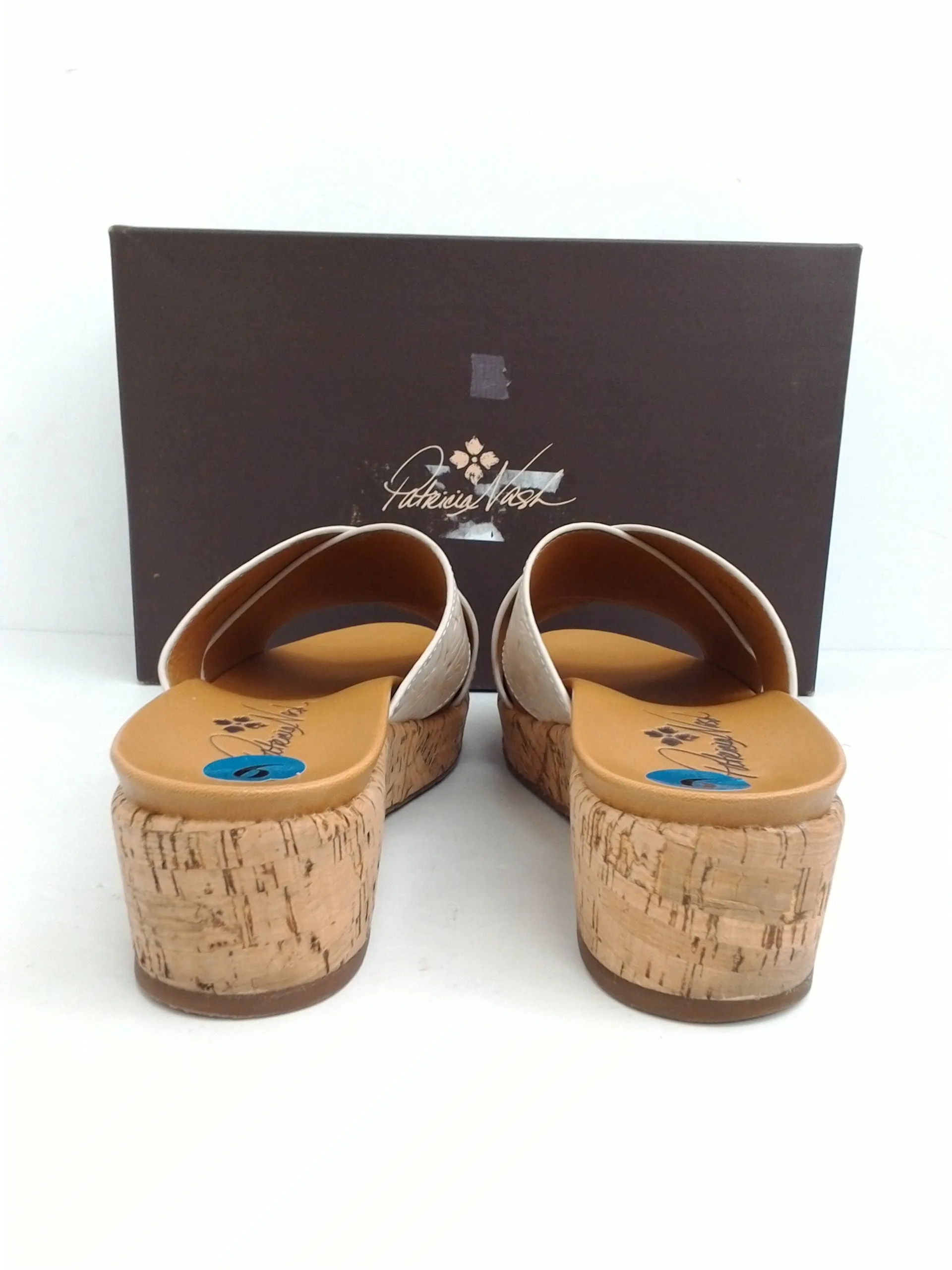 Patricia Nash Women's Luca White Leather Size 9 M