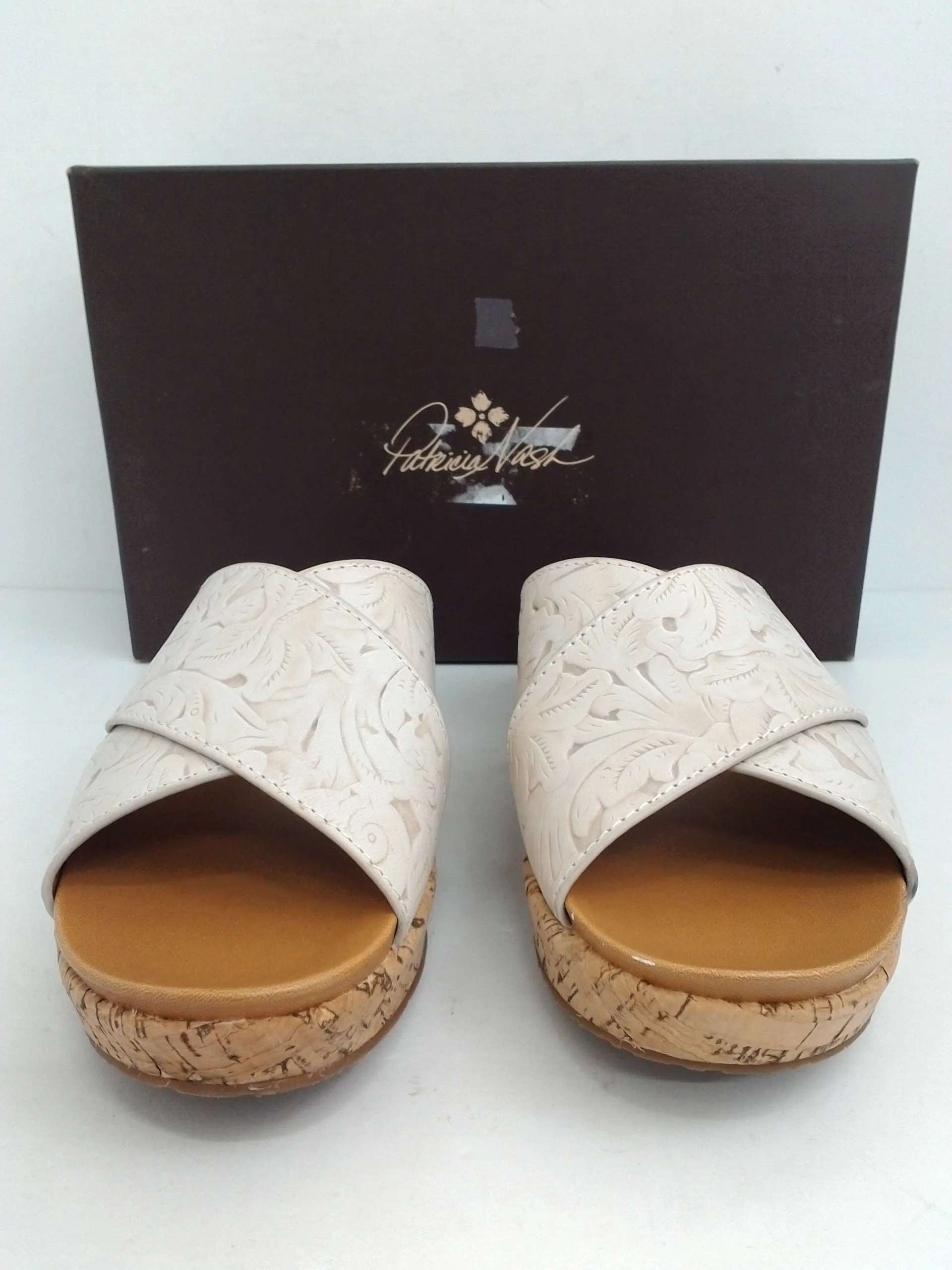 Patricia Nash Women's Luca White Leather Size 9 M