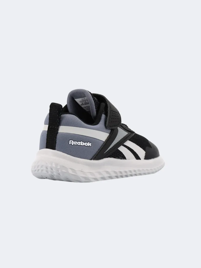 Reebok Rush Runner 5 Infant-Boys Running Shoes Black /Grey/White