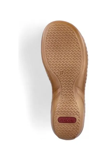 Rieker Ladies 60803-20 Brown Sandal