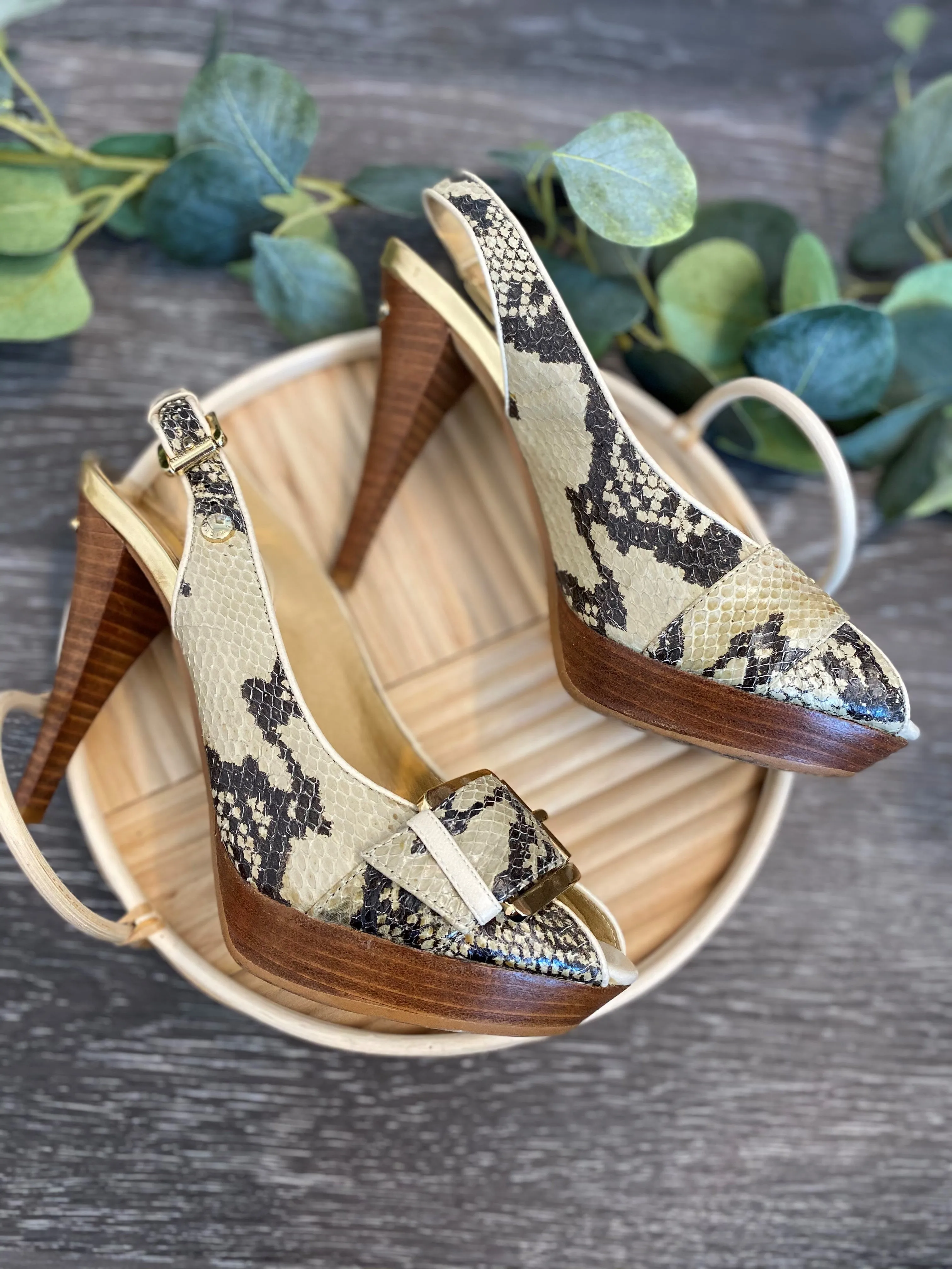 Snake Skin Heels