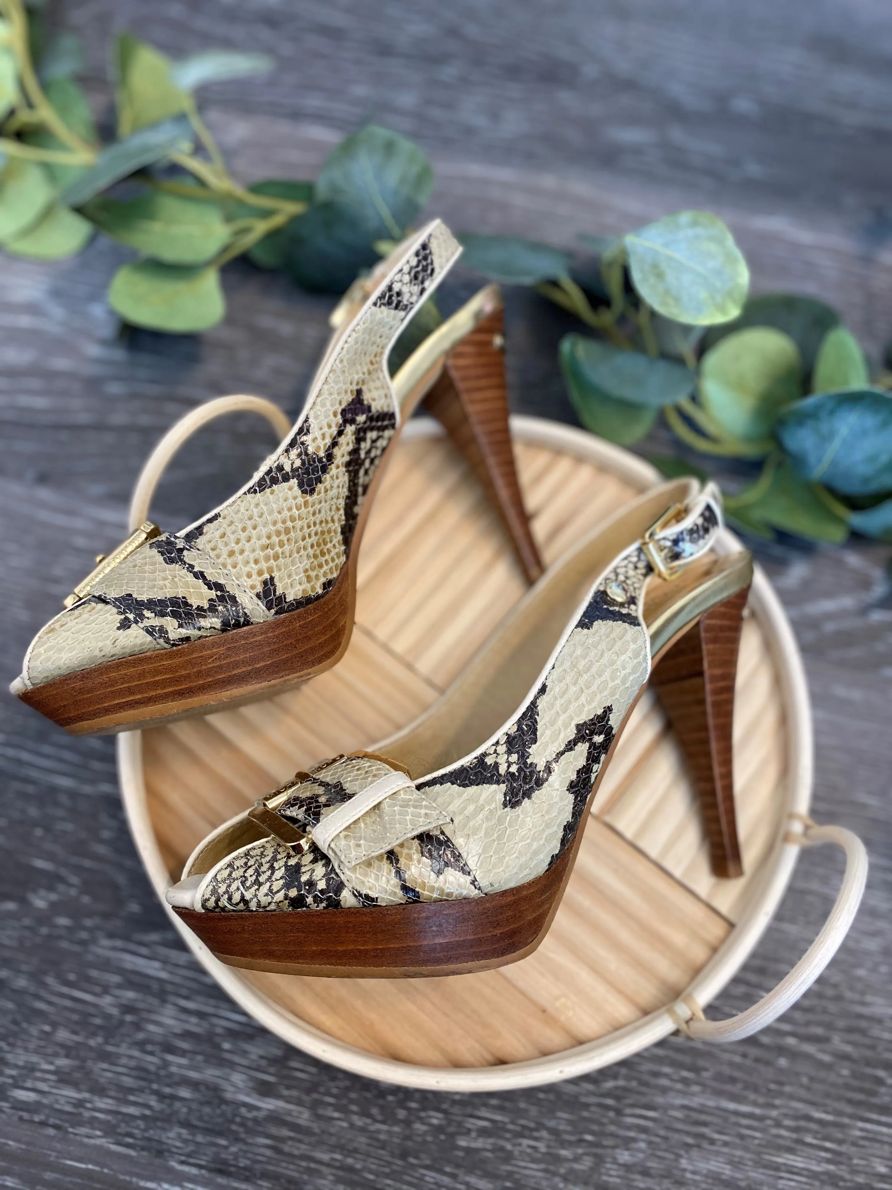 Snake Skin Heels